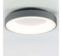 Alpinaluz Plafón LED Circular 36W 4500lm CCT 3000K-6000K D40 cm Gris | Difusor PC de luz uniforme y diseño circular de bajo perfil para salón, comedor, dormitorio, cocina, pasillo y recibidor