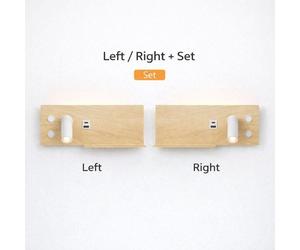 ALPINALUZ VIENA, juego de 2 apliques de pared, con luz de lectura de 3W y luz ambiental de 7W, temperatura de color 2700K, conexión USB y Type-C, fabricados en aluminio con apariencia de madera