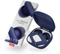 Alpine Silence Tapones de Oídos para Dormir, Viajar y Concentración - Protección Auditiva Reusable y Cómoda - Diseño con Ajuste en V y Puntas Suaves (XS/S/M/L) - Azul Oscuro