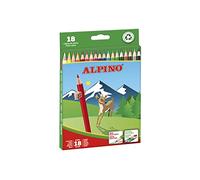 Alpino 722846 - Pack de 18 lápices, sacapuntas incluido, 3.3 mm, colores surtidos