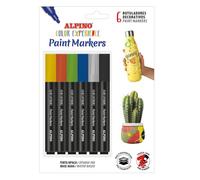 Alpino ar000250 rotulador para colorear negro, azul, verde, rojo, blan