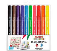Alpino AR001089 - Rotulador Textil Marker Color Experience - Estuche de 10 Colores Surtidos