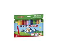 Alpino Ceras Plastialpino – resistentes, no manchan, colores brillantes – pack 24 surtidos