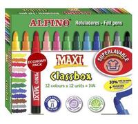 Alpino classbox maxi rotuladores formato escolar 12 colores surtidos -