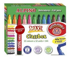 Alpino classbox maxi rotuladores formato escolar 12 colores surtidos -