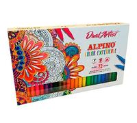 Alpino Color Experience 72 Rotuladores Dual Artist | Rotuladores Doble Punta: Punta Pincel y Punta Fina | Rotuladores para Mándalas y Lettering | Kit de Rotuladores
