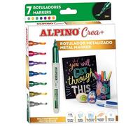 Alpino Cre 7 Rotuladores Metalizados Rotuladores para superfícies Rotuladores metálicos para decorar Rotuladores para Manualidades, AR010134