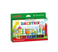 Alpino Ceras semiblandas Dacstrix – triangulares, mezclables, no manchan – 12 colores surtidos