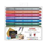 Alpino estuche 10 rotuladores metalizados -metallic marker - para deco