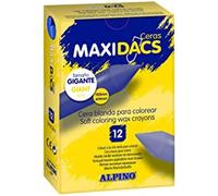 Alpino estuche 12 ceras maxidacs azul claro