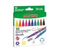 Alpino - estuche 12 rotuladores brush superlavables - lettering infant