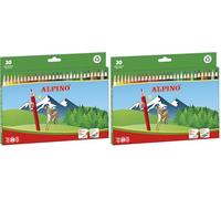 Alpino Lapices de colores 659 caja de 30 colores largos (Paquete de 2)