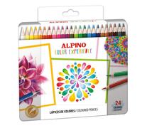 ALPINO LAPIZ ALPINO COLOREXPERIENCE 24 COLORES CAJA METALICA COLOR EXPERIENCE 1x21x21 Cms.