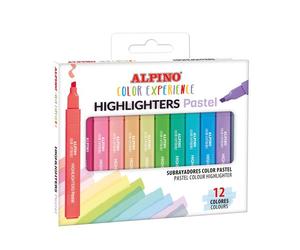 Alpino Set de 12 Subrayadores Color Experience Tonos Pastel Surtidos