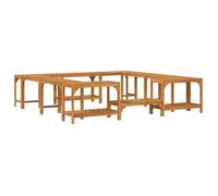 Alrededor De Spa Marrón 230 X 230 Cm Madera De Acacia Sólida Vidaxl