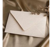 ALRIUS Sobres de Lino Vintage de 5/10 Uds, Postal DIY, Funda para Tarjeta de invitación de Boda, Sobres para Envolver Regalos, papelería, Suministros de Oficina