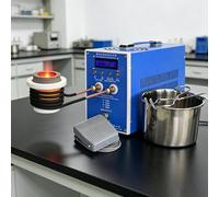 ALSUP Calentador De Inducción De Alta Frecuencia 2-6KW, Horno De Fundición De Metales con Pantalla Digital, Máquina De Calentamiento para Soldadura, Temple, Forja Y Fusión De Oro Plata Cobre 2kw