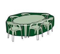Altadex Funda de Protección Circular para Mesa y Sillas Verde, ø205 x 90 cm