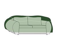 Altadex Funda de Protección para Sofá Verde 220 x 90 x 70 cm
