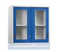 Altillo con puertas correderas LISTA, puertas con ventanilla