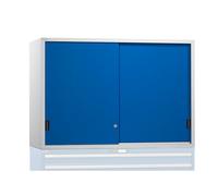 Altillo con puertas correderas LISTA, puertas de chapa maciza