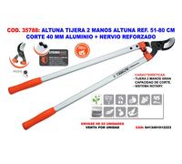 ALTUNA FINSTOCK Tijera de poda de dos manos 51-80 cm corte 40 mm