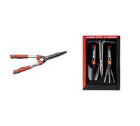 Altuna J448 - Cortasetos De Hoja Ondulada 56 Cm + Bellota 2994 - Kit De Jardinería Y Huerto Que Incluye: Rastrillo, Transplantador Y Azuela, Herramienta Pequeña De Jardin