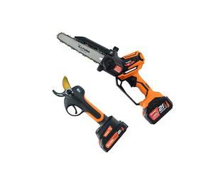 ALTUNA Kit de Poda a Batería con Tijera AF37 y Motosierra AF180 | Incluye una batería para cada herramienta, ideal para jardín, huerto y frutales, para ramas finas y gruesas