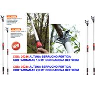 ALTUNA Serrucho de Pertiga Cortarramas 2,0 mt con Cadena REF 90664