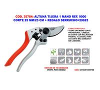 ALTUNA Tijera de poda Pro de una mano con mango ergonómico y fibra