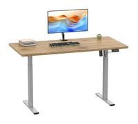 Escritorio ajustable de altura | sin escalones 71-120 cm de altura eléctrica ajustable | Computerisch Dimensiones 110x80 | Mesa de oficina Lona