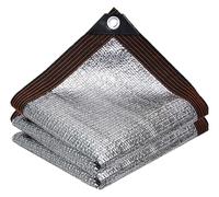 Aluminet e Cloth - Toldo parasol plateado, protección UV, reflectante del calor, plegable para mascotas, jardín, invernadero, actividades al aire libre, bloqueador solar versátil
