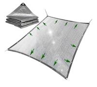 Aluminet Shade Cloth | Protector de pantalla de privacidad | Red de sombra de papel de aluminio, tela de sombra, red de sombra perforada densa y gruesa, cubierta de cochera de patio