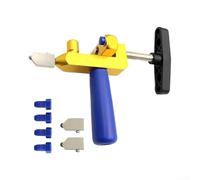 Aluminio fundido de precisión para marcador de azulejos para uso DIY con punta de corte de aleación dura y mecanismo de rotura de presión uniforme (azul)