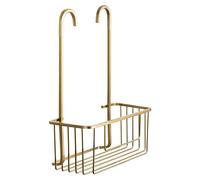 Tatay Estanteria Ducha Resistente | 100% Inoxidable | Estante Ducha sin Taladro | Colgador de Diseño Moderno | Resiste a la Humedad | Soporta Peso | 10 años de Garantía | 28 x 12,8 x 38,5 cm - Oro