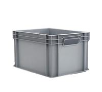 ALUTEC Contenedor plástico cerrado 23 L, 400x300x235 mm, apilable, apto para alimentos, resistente de -40 °C a +80 °C, caja de almacenaje - modelo 75040