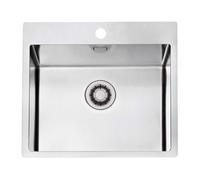 Alveus Pure - Fregadero 57x53 cm, cierre rápido, acero inoxidable 1149522