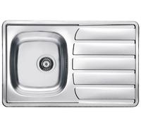 Alveus Zoom fregadero de acero 79x50 cm acero 1098938