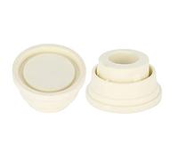 Alvinlite 2 Piezas Topes de Escalera para Piscina enterrada - Tapón de Goma para Escalera de Piscina Accesorio de Piscina, 2.4x1.5x1.3in, Blanco