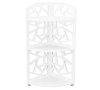 Alvinlite Estante de Esquina, Estante de Escalera de Esquina para Sala de Estar, Estante de Ducha de Esquina para Almacenamiento de baño, Carrito de Ducha para baño pequeño, estantería de Esquina
