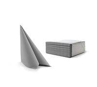 Alvotex Airlaid - Servilletas (40 x 40 cm), Color Gris