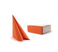 Alvotex Airlaid - Servilletas (40 x 40 cm), Color Naranja