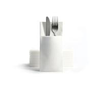 Alvotex Airlaid Servilletas de Cubiertos, 39 x 40 cm, 50/1, Color Blanco (001)