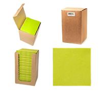 Alvotex Chic Airlaid 100 servilletas de cóctel, 1/4 Pliegues, de Tela, Desechables, Kiwi, 20 x 20 cm