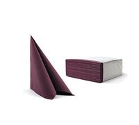 Alvotex Chic Airlaid 50 servilletas de Tela, Desechables, púrpura, 40 x 40 cm