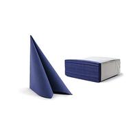 Alvotex Chic Airlaid - 50 servilletas Desechables, 40 x 40 cm, Color Azul Oscuro