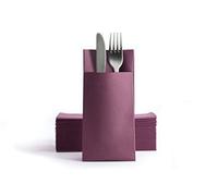 Alvotex Chic Airlaid - 50 servilletas Desechables para Cubiertos (39 x 40 cm), Color Morado