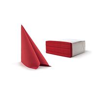 Alvotex Chic Airlaid - Servilletas de Tela (50 Unidades, 40 x 40 cm), Color Rojo