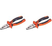 Alyco 170518 Alicates universales, Naranja, 180 mm (Paquete de 2)