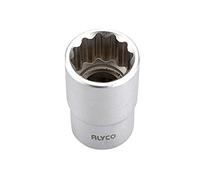 ALYCO 190417 - Llave de vaso de 1/2" DIN-3124 bihexagonal 12 caras de 17 mm